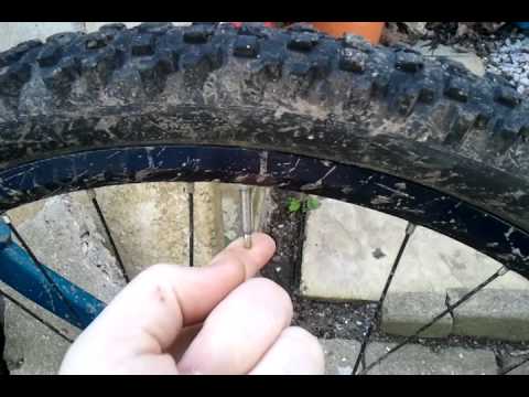 how to remove single bead MTB tyre.