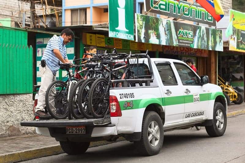 to transport MTB on truck bed